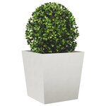 vidaXL Jardinières 2 Pièces 50x50x50 cm acier inoxydable