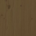 vidaXL Tête de lit murale Marron miel 126x3x91 5 cm Bois massif de pin
