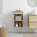 vidaXL Meuble de Salle de Bain In-between Chêne Sonoma 30 x 35 x 50 cm
