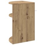 vidaXL Table d'appoint Chêne artisanal 39 7 x 39 7 x 60 cm