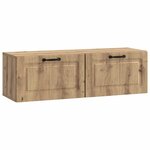 vidaXL Meuble TV mural 98 x 31 x 30 cm Chêne artisanal