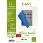 Paquet De 100 Chemises Flash 220 100  Recyclé - 24x32cm - Lilas - X 5 - Exacompta
