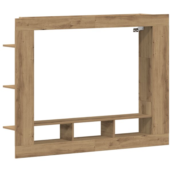 Meuble TV mural vidaXL en chêne artisan 152x22x113 cm