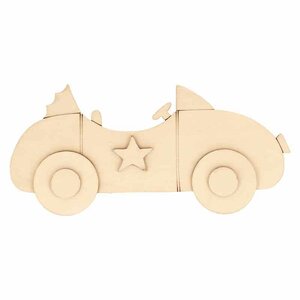 Silhouette en bois Voiture - 19 5 x 9 5 cm
