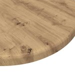 vidaXL Plateau de table chêne artisanal 30 x 30 x 1.5 cm