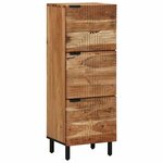 vidaXL Highboard Marron 40 x 33 x 110 cm Bois d'acacia massif
