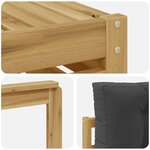 vidaXL Ensemble de canapés d'extérieur 7 pc Blanc et anthracite