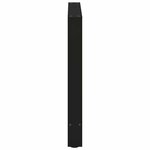 vidaXL Pieds de table à manger Noir 2 pièces 80 x (72-73) cm Acier