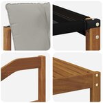 vidaXL Ensemble de canapés d'extérieur 8 Pièces Gris Naturel et Clair