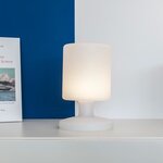 Lumisky lampe de table led sans fil lily - h 26 cm - blanc chaud