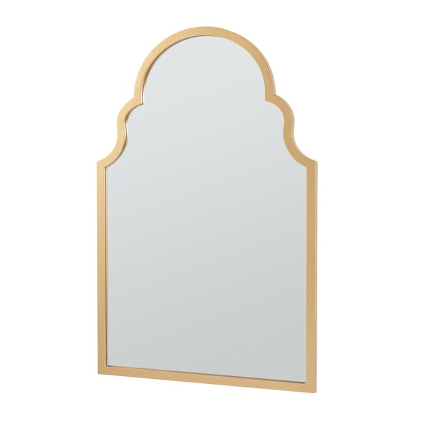 Miroir décoration moderne design mural MDF 90 x 60 cm or 03_0010178