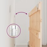 vidaXL Tête de lit murale 95 5x3x60 cm Bois massif de pin