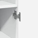 vidaXL Buffet haut blanc 45x42 5x185 cm bois d'ingénierie