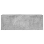 vidaXL Armoire murale gris béton 100x36 5x35 cm bois d'ingénierie
