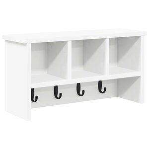 vidaXL Porte-manteau mural Blanc 50 x 16 x 26 cm Bois d'ingénierie