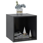 vidaXL Meubles TV 2 Pièces gris 37x35x37 cm bois d’ingénierie