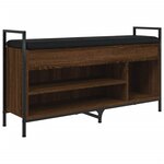 vidaXL Banc à chaussures Chêne marron 105 5x32x57 5 cm Bois ingénierie