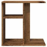 vidaXL Table d'appoint vieux bois 50x30x50 cm bois d'ingénierie