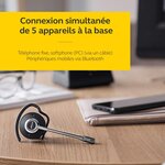 Jabra engage 75 casque dect stereo - casque sans fil certifié skype entreprise avec suppression avancée du bruit pour téléphones