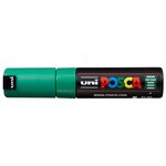 Marqueur pointe large biseautée pc8k 8mm vert foncé x 6 POSCA