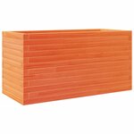 vidaXL Jardinière cire marron 90x40x45 5 cm bois de pin massif