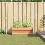 vidaXL Jardinière surélevée 98 x 50 x 36 cm Acier galvanisé