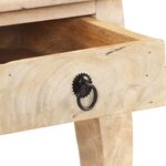 vidaXL Table de chevet 28x28x46 cm Bois de manguier massif