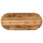 vidaXL Dessus de table 120x50x2 5cm ovale bois massif de manguier brut