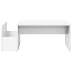 vidaXL Table basse Blanc 90 x 45 x 35 cm Bois d'ingénierie