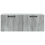 vidaXL Meuble TV mural Sonoma gris 78 5 x 31 x 30 cm Bois d'ingénierie