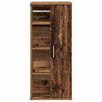 vidaXL Meuble de salle de bain avec porte-rouleau vieux bois