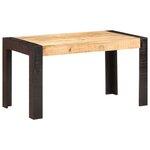 vidaXL Table de salle à manger 140x70x76 cm Bois de manguier brut