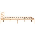 Lit vidaXL avec tête de lit 180x210 cm en bois de pin massif