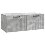 vidaXL Meuble TV mural Gris béton 78 5 x 41 x 30 cm Bois d'ingénierie