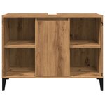 vidaXL Armoire d'évier chêne artisanal 80x33x60 cm bois d'ingénierie