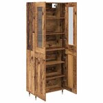 vidaXL Haut Armoire 2 Pièces Bois ancien Bois d'ingénierie