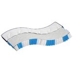 vidaXL Matelas à ressorts ensachés dureté moyenne 100x200 cm