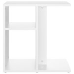 vidaXL Table d'appoint Blanc 50x30x50 cm Aggloméré