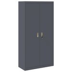 vidaXL Armoire de rangement 2 Pièces Anthracite 90 x 40 x 180 cm Acier