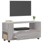 vidaXL Meuble TV sonoma gris 102x34 5x43 cm bois d'ingénierie