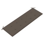 vidaXL Banc de jardin empilable et coussin 159 cm Bois de teck massif