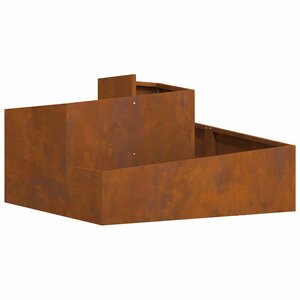 vidaXL Cache-pot de jardin Marron 80 x 80 x 50 cm