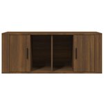 vidaXL Meuble TV Chêne marron 100x35x40 cm Bois d'ingénierie