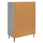 vidaXL Buffet Sonoma gris 66 x 34 5 x 95 cm Bois d'ingénierie
