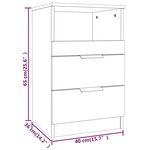 vidaXL Tables de chevet 2 Pièces Chêne Sonoma Bois d'ingénierie