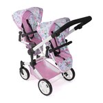 Bayer Chic 2000 690-53 - Poussette double pour poupées Linus Duo Flowers