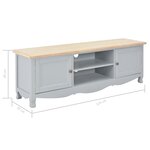 vidaXL Meuble TV Gris 120 x 30 x 40 cm Bois