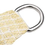 vidaXL Voile d'ombrage 160 g/m² Beige 2 5x2 5x3 5 m PEHD