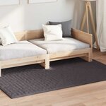 vidaXL Tapis de surface HUARTE Anthracite 170 x 120 cm Polyester