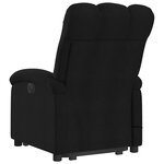 vidaXL Fauteuil inclinable de massage électrique Noir Tissu